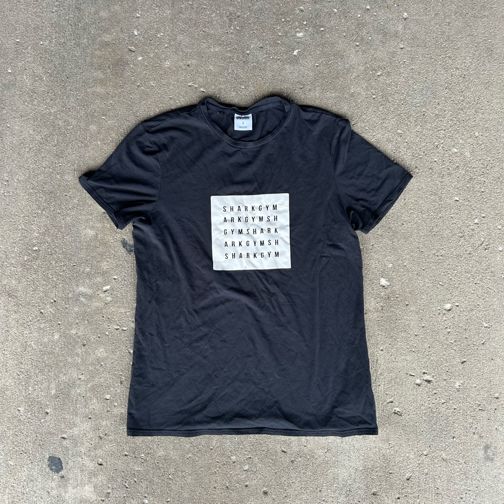 Gymshark Black Tee with Graphic Print